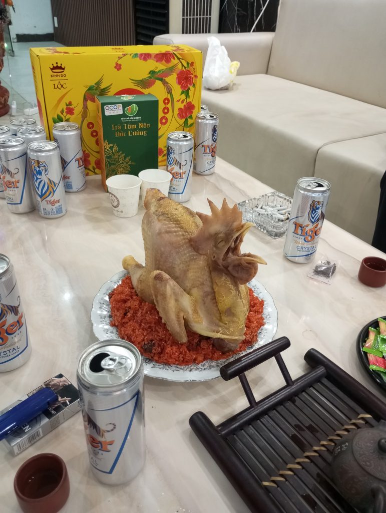 Celebrating Tet - Image of Chicken and Beers Vietnamese New Year - Image by Craig Hindmarsh