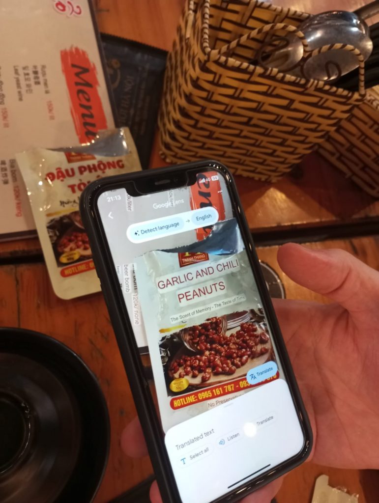 image of google lens travel app